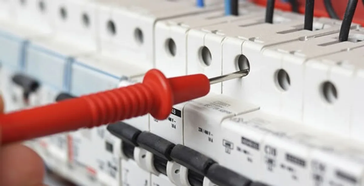 Electrical contractor testing circuit breakers during electrical repair in Conway, SC