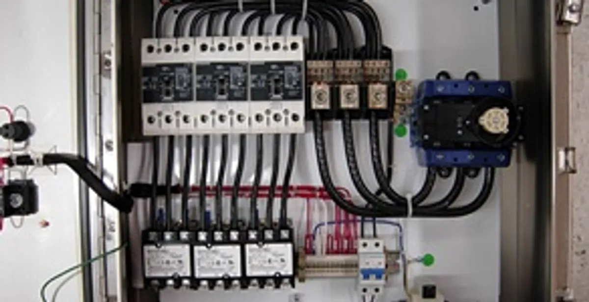 Electrical panel installation with organized circuit breakers and wiring in Myrtle Beach, SC