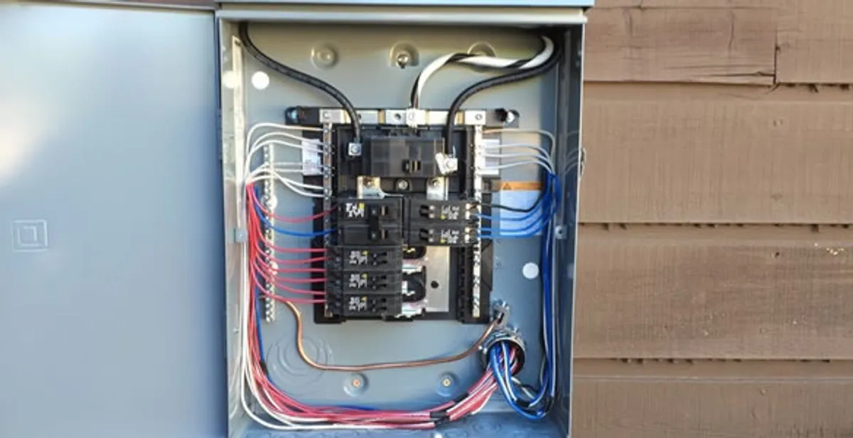 electrical panel upgrade service featuring newly installed electrical panel wired by licensed electricians in Myrtle Beach, SC