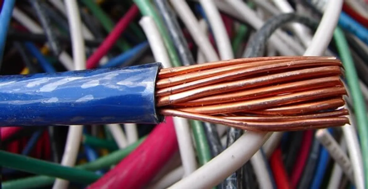 electrical wiring services showing exposed copper conductors and cable preparation in Myrtle Beach, SC