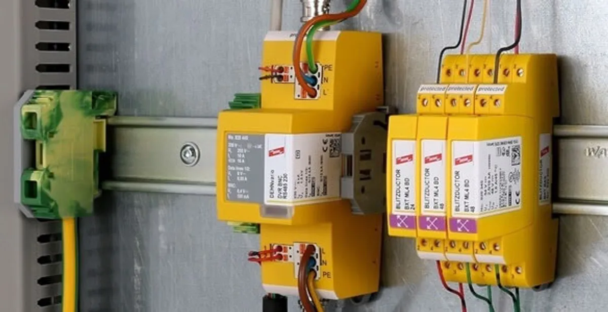 lightning surge protection system with surge suppressors installed by electrical service professionals in Myrtle Beach, SC