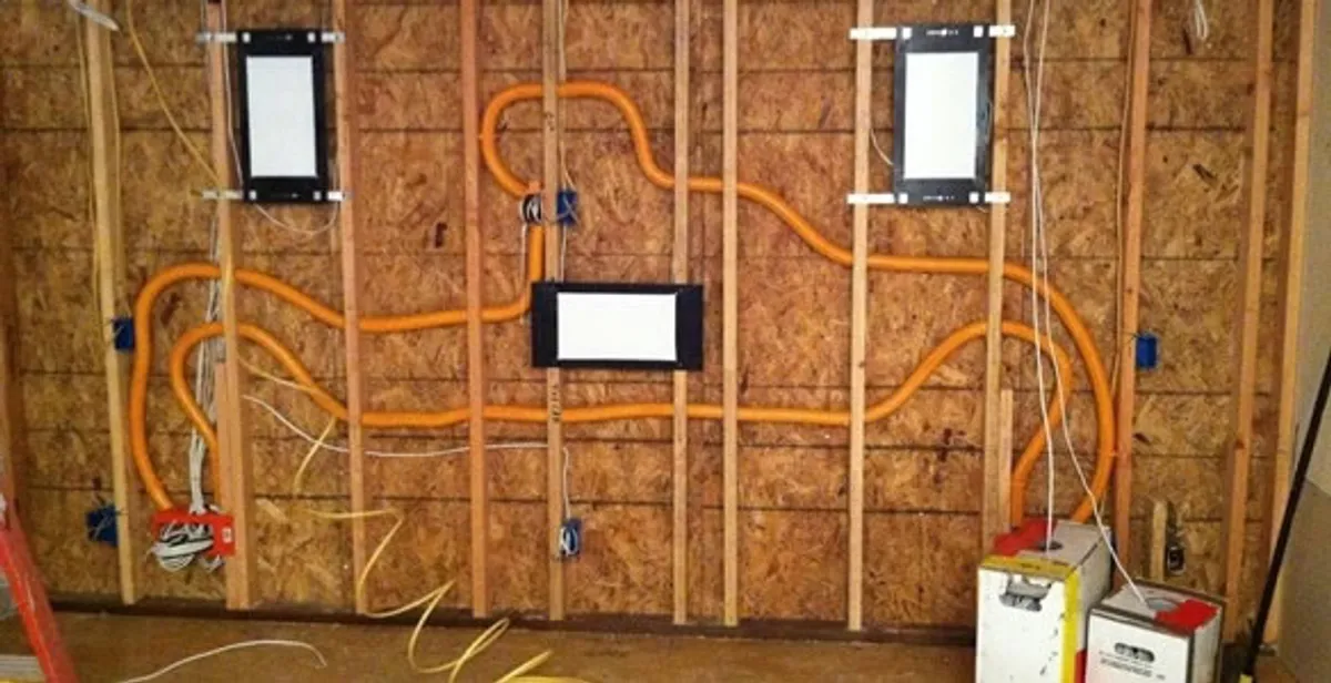 new construction wiring project displaying complete electrical system layout installed by professionals in Myrtle Beach, SC