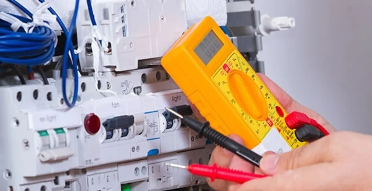 Residential electrician testing home electrical panel for safety and performance in Myrtle Beach, SC