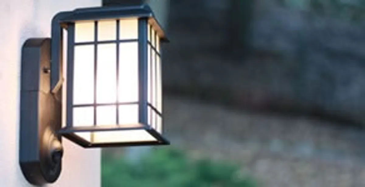 security light installation services with professionally mounted exterior wall light in Myrtle Beach, SC