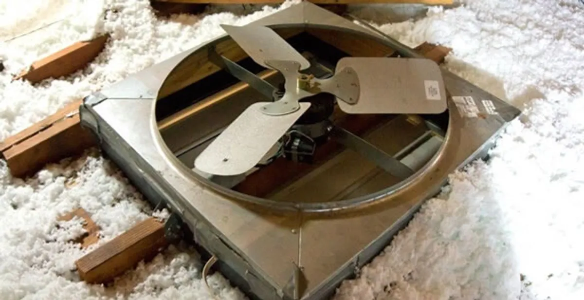 whole house fan installation services with attic-mounted ventilation unit in Myrtle Beach, SC